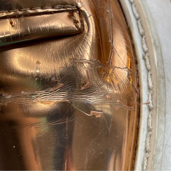 Zara Woman Rose Gold Oxfords, Size 8.5 (39) - Picture 9 of 11